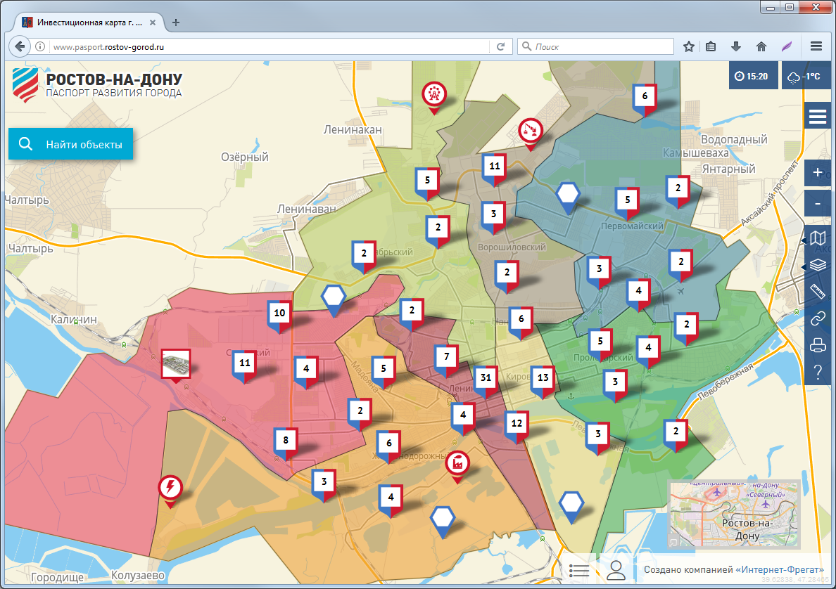 Карта новостроек ростов